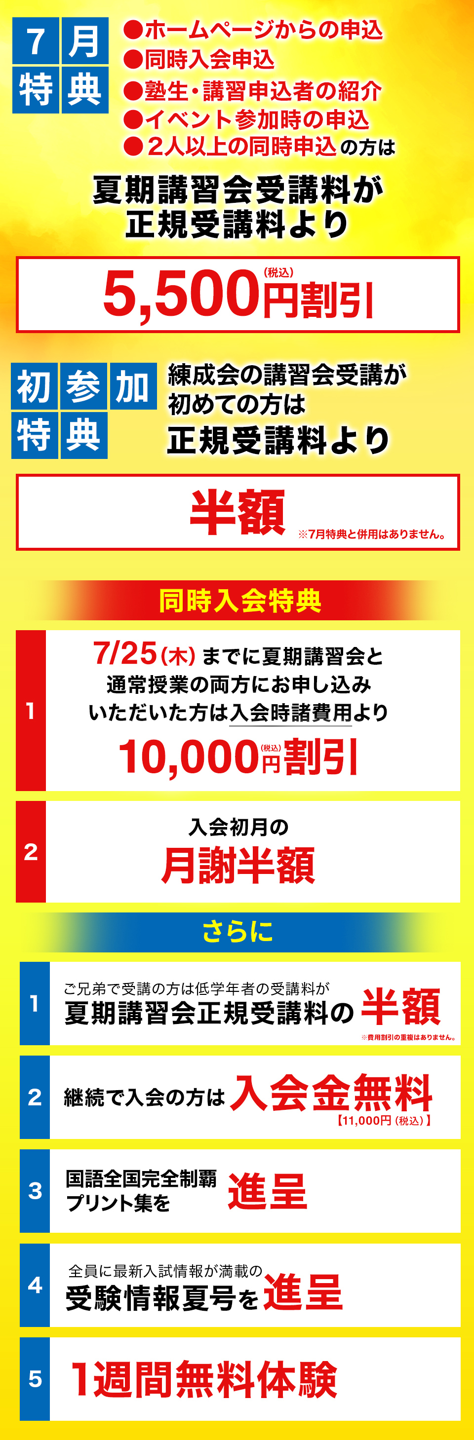 7月特典