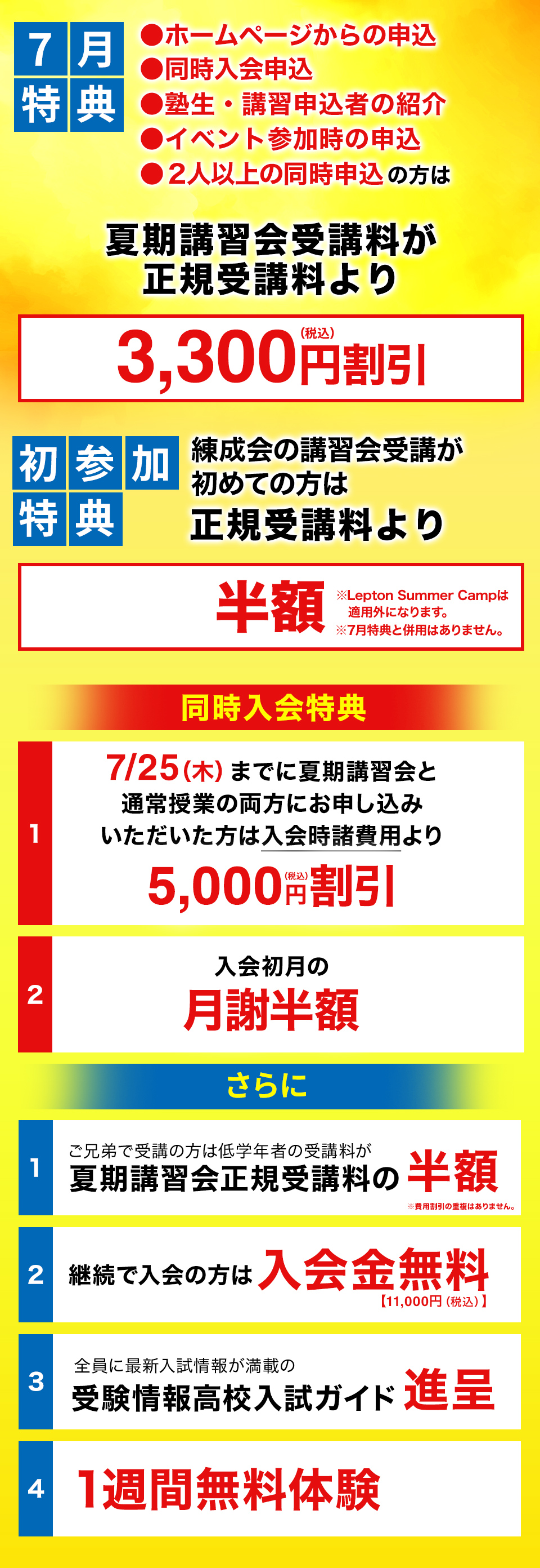 7月特典