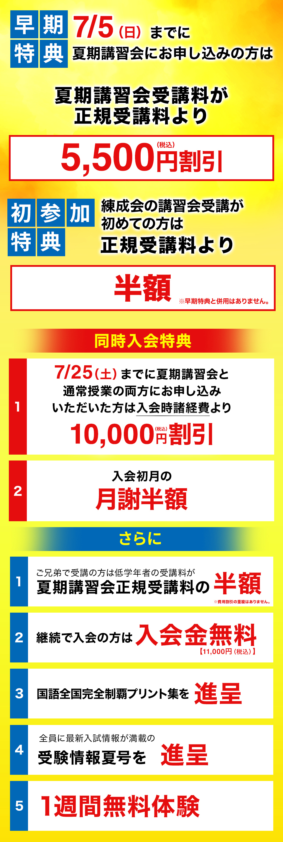 早期特典