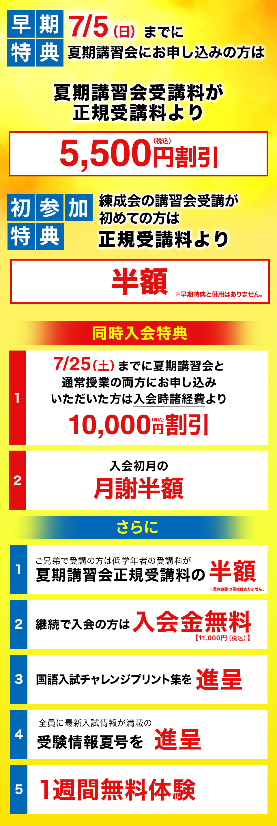 早期特典