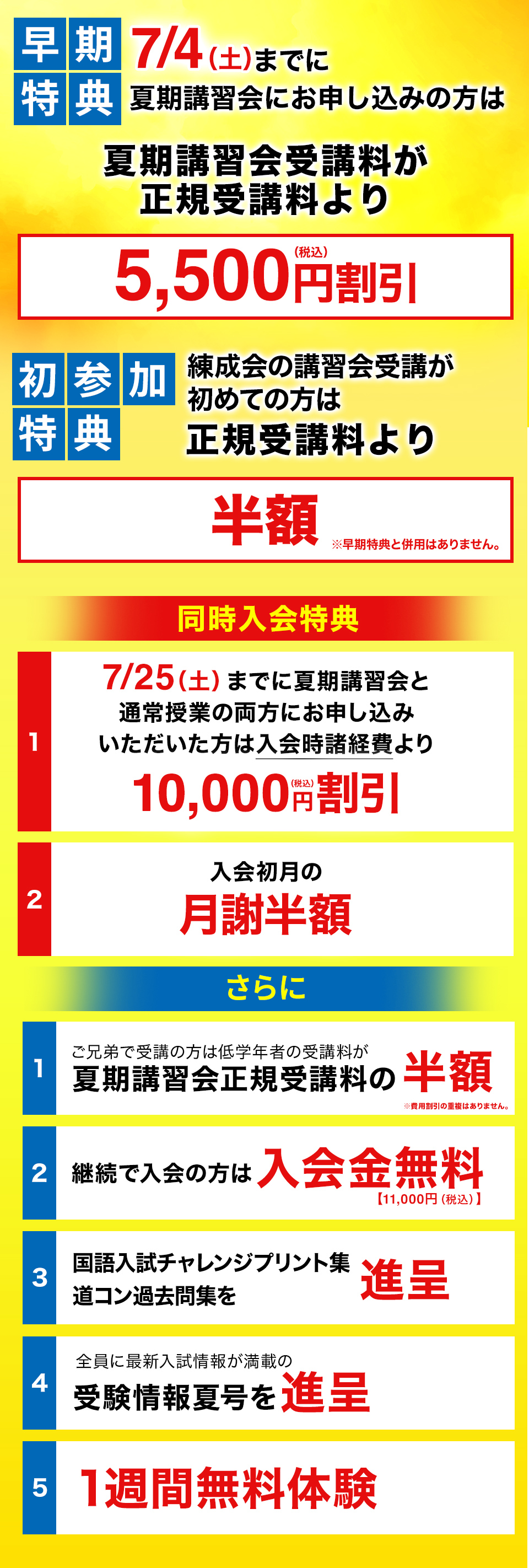 早期特典