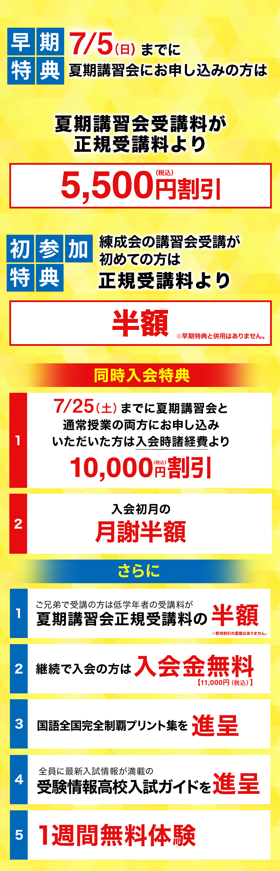 早期特典