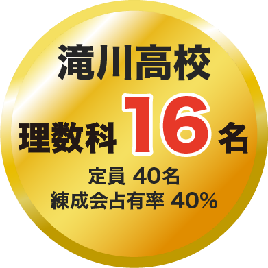 滝川高校 理数科 16名
