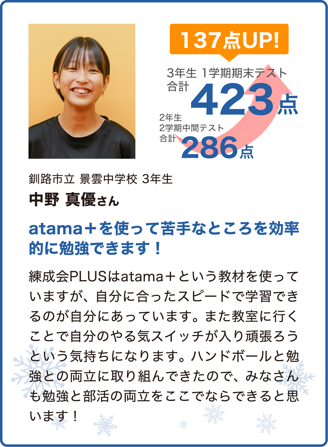 中野真優さん