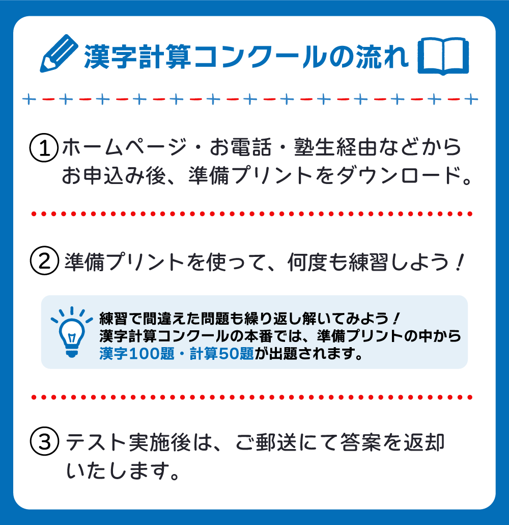 練成会｜漢字・計算コンクール説明